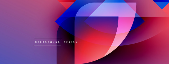 abstract fluid shapes overlap creating vibrant vector image