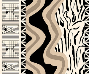 abstract zigzag seamless pattern vector image