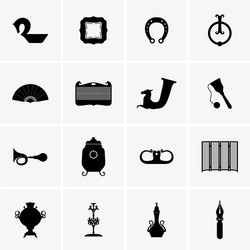 antique vintage items Vector Image