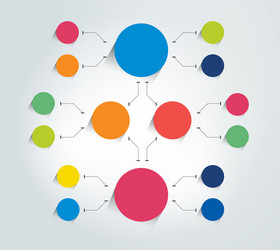 Flowchart diagram scheme infographic element vector