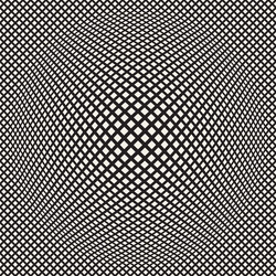 Halftone bloat effect optical abstract vector