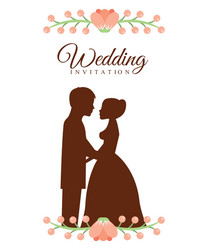 Wedding card vector