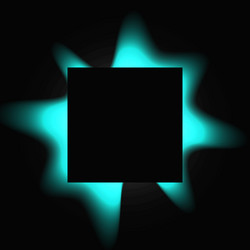 square illuminate light frame with color gradient vector image