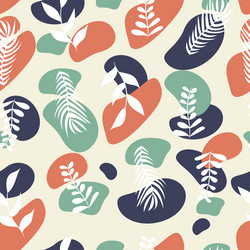 abstract colorful seamless pattern branches vector image