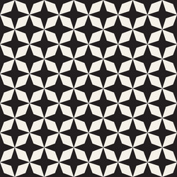 Seamless pattern repeating geometric elements vector
