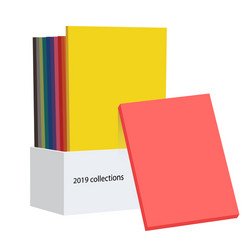 2019 color collections guide book for designer vector image