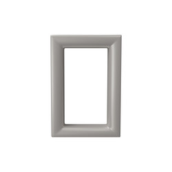 3d rectangle frame grey glossy window vector image