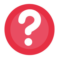 Bubble with interrogation mark layout vector