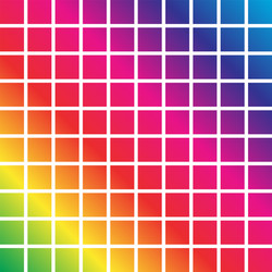 mesh of shapes with spectrum gradient fill vector image