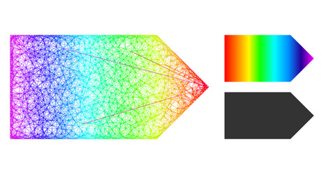 spectral net gradient direction right icon vector image