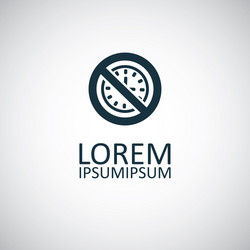 time forbidden icon for web and ui on white vector