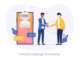AI Language Processing vector image