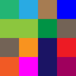 seamless random squares mosaic tiles pixelated vector image