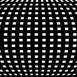 spherical globe circular distort effect pattern vector image