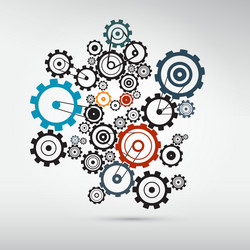 Abstract Gears and Cogs vector image