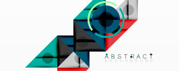 abstract geometric composition with overlapping vector image