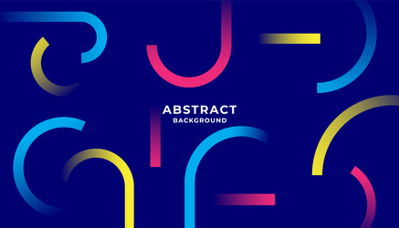 Minimal geometric background with shapes colorful vector