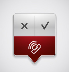 phone support web button vector image