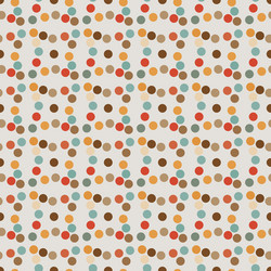 seamless pattern of circles-diamond retro style vector image