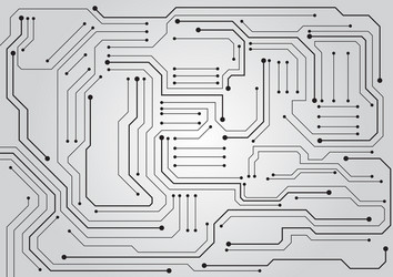 circuit technology background with hi-tech digital vector image