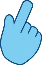 hand click cursor vector image
