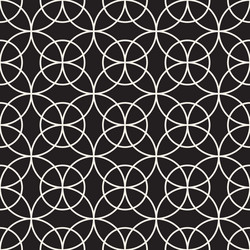 Seamless pattern repeating geometric elements vector