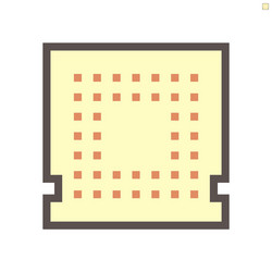 computer chip processor or microchip technology vector