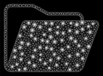 Flare mesh 2d open folder with spots vector