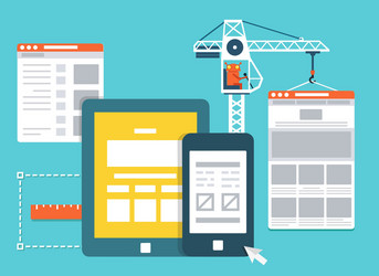 Website Development Framework vector image