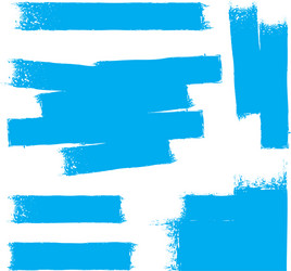 Blue paint brush stroke Royalty Free Vector Image