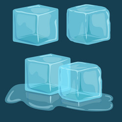 Ice cubes Royalty Free Vector Image - VectorStock