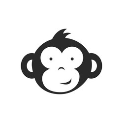 Funny monkey face Royalty Free Vector Image - VectorStock