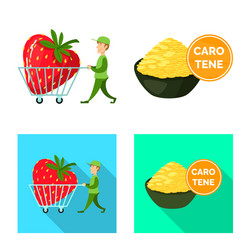 isolated object test and synthetic sign vector image