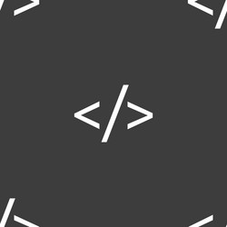 code sign icon programming language symbol vector