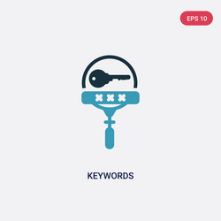 Two color keywords icon from search engine vector