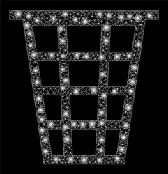 flare mesh network junk with spots vector image