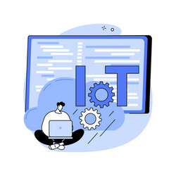 Iot development abstract concept vector