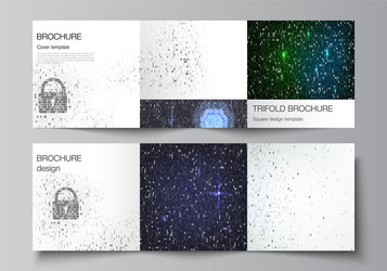 minimal layout of two square format vector image