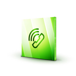 phone support web button vector image
