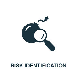 risk identification icon simple element from vector image