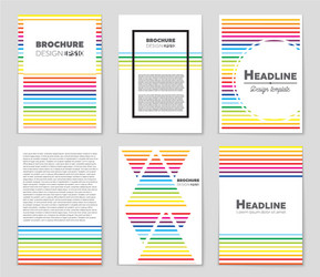 Abstract layout background set for art vector