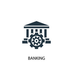 Banking icon simple element vector