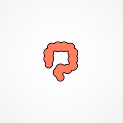 Colon simple icon Royalty Free Vector Image - VectorStock