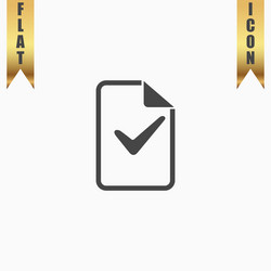 document with check mark vector image