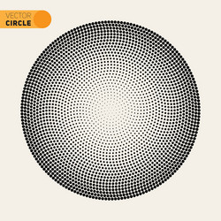 Fibonacci Circle Spiral Pattern vector image