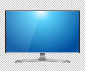 Tv flat screen lcd plasma realistic vector