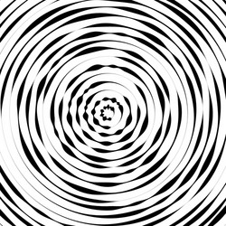 radial concentric circles with irregular dynamic vector image