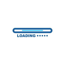 Loading indicator icon design vector