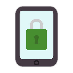 security icon mobile locking design phone vector