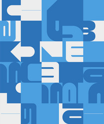 Deconstructed abstract pattern design vector